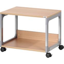Durable multifunkční vozík, systémový vozík kovová stříbrná, buk (š x v x h) 60 x 47.7 x 43.2 cm 3710124 1 ks