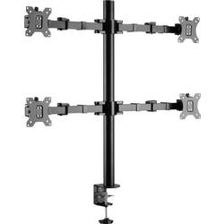 SpeaKa Professional SP-MM-540 rameno na monitory 4 Displej: (s) 43,2 cm (17) - 81,3 cm (32) černá otočný, nastavitelná výška, naklápěcí, nakláněcí