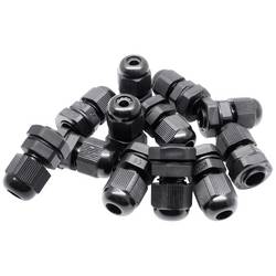 Quadrios 2102CA126 souprava kabelových průchodek M12 PA66 černá 1 sada