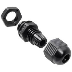Quadrios 2102CA126 souprava kabelových průchodek M12 PA66 černá 1 sada
