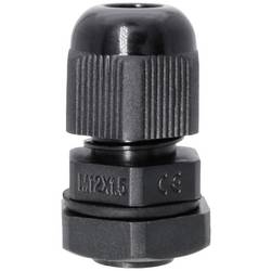 Quadrios 2102CA126 souprava kabelových průchodek M12 PA66 černá 1 sada