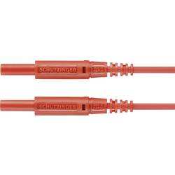 Schützinger měřicí kabel zástrčka 2 mm zástrčka 2 mm 25.00 cm červená 1 ks