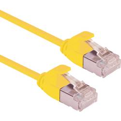 Roline 21.15.3321 RJ45 síťové kabely, propojovací kabely CAT 6A U/FTP 0.30 m žlutá nestíněný, bez halogenů, samozhášecí 1 ks