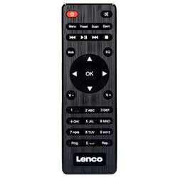 Lenco DIR-260BK DIR-260 internetové přenosné rádio, internetové, DAB+, FM, internet, FM, AUX, Wi-Fi, CD, Bluetooth, DAB+, MP3, funkce alarmu, vč. dálkového