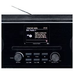 Lenco DIR-260BK DIR-260 internetové přenosné rádio, internetové, DAB+, FM, internet, FM, AUX, Wi-Fi, CD, Bluetooth, DAB+, MP3, funkce alarmu, vč. dálkového