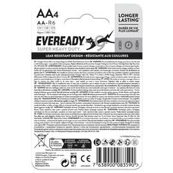 Eveready SHD tužková baterie AA zinko-uhlíková, 1.5 V, 4 ks
