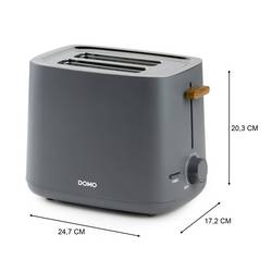 DOMO TOASTER Wood You - für 2 Toasts topinkovač Cool touch pouzdro, funkce toastování