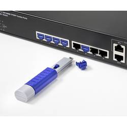 Renkforce zámek portu RJ45 LAN RF-4695234 sada 10 ks stříbrnomodrá vč. 1 klíče RF-4695234