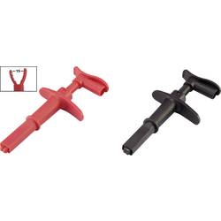 VOLTCRAFT MSK-116 krokosvorka zástrčka 6 mm CAT III 1000 V, CAT IV 600 V černá, červená