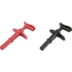 VOLTCRAFT MSK-116 krokosvorka zástrčka 6 mm CAT III 1000 V, CAT IV 600 V černá, červená