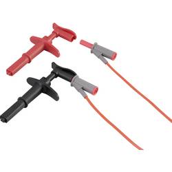 VOLTCRAFT MSK-116 krokosvorka zástrčka 6 mm CAT III 1000 V, CAT IV 600 V černá, červená