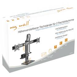My Wall HL61L držák monitoru 2 Displej: (s) 43,2 cm (17) - 68,6 cm (27) černá otočný, naklápěcí, nastavitelná výška