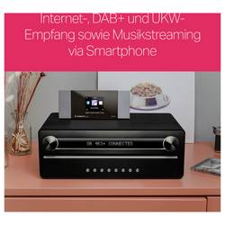 Albrecht DR 463+ 27463 adaptér internetového rádia, DAB+, internet, FM, Wi-Fi, vč. dálkového ovládání, Spotify, antracitová
