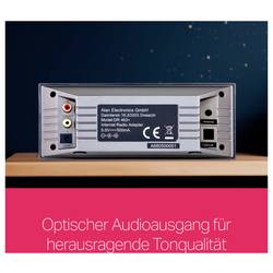 Albrecht DR 463+ 27463 adaptér internetového rádia, DAB+, internet, FM, Wi-Fi, vč. dálkového ovládání, Spotify, antracitová