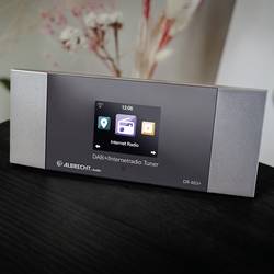 Albrecht DR 463+ 27463 adaptér internetového rádia, DAB+, internet, FM, Wi-Fi, vč. dálkového ovládání, Spotify, antracitová
