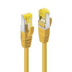 LINDY 47664 RJ45 USB kabel CAT 6A S/FTP 3.00 m žlutá fóliové stínění, kroucené páry , Nekorodující, stínění pletivem, Vyvíjí málo spalin, s ochranou, kompletní