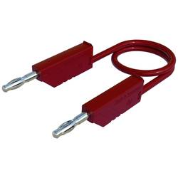 Hirschmann Test & Measurement CO MLN SIL 25/1 měřicí kabel lamelová zástrčka 4 mm lamelová zástrčka 4 mm 25.00 cm červená 1 ks