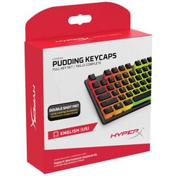 HyperX Pudding Keycaps , provedení pro DE klávesnice, černá