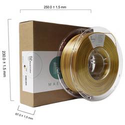Maertz PMMA-1021-003 PMMA-1021-003 vlákno pro 3D tiskárny PLA hedvábí Hedvábně lesklé 1.75 mm 1000 g měděná, zlatá 1 ks