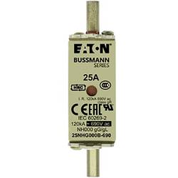 Eaton 25NHG000B-690 NH pojistka s mechanickým ukazatelem zajištění Velikost pojistky = 000 25 A 690 3 ks
