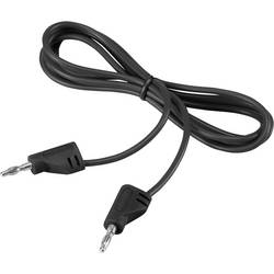 VOLTCRAFT MSB-200 měřicí kabel lamelová zástrčka 2 mm lamelová zástrčka 2 mm 0.90 m černá 1 ks