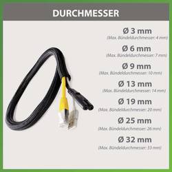 Quadrios 23CA170 ochranný oplet černá polyester 25 do 26 mm metrové zboží
