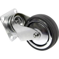 TOOLCRAFT TO-5137911 Otočné kolečko s konstrukční deskou 80 mm, gumové nosnost (max.): 70 kg