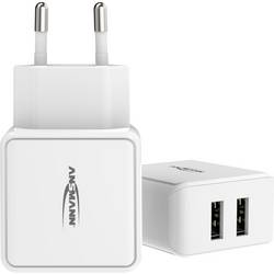 Ansmann HomeCharger HC212 USB nabíječka, 2x USB A, 12 W, bílá