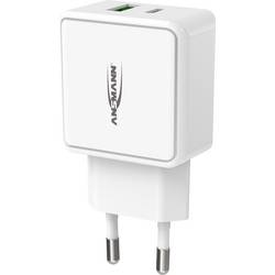 Ansmann HomeCharger HC218PD USB nabíječka, 1x USB A , 1x USB-C®, 18 W, Dodávka energie, bílá