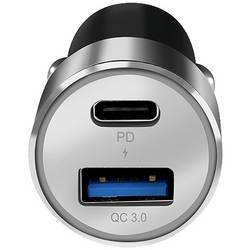 LogiLink Ladegerät USB nabíječka, USB Power Delivery (USB-PD) , 1x USB A , 1x USB-C®, 36 W, Dodávka energie, stříbrná