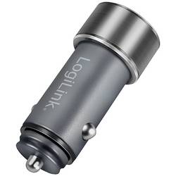 LogiLink Ladegerät USB nabíječka, USB Power Delivery (USB-PD) , 1x USB A , 1x USB-C®, 36 W, Dodávka energie, stříbrná