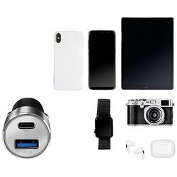 LogiLink Ladegerät USB nabíječka, USB Power Delivery (USB-PD) , 1x USB A , 1x USB-C®, 36 W, Dodávka energie, stříbrná