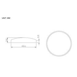 Sygonix SY-7066406 dveřní doraz bílá 49 mm 10 mm