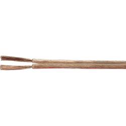 HELU 40183 reproduktorový kabel 2 x 2.5 mm² transparentní metrové zboží