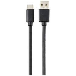 Renkforce Nabíjecí kabel USB USB 2.0 USB-A zástrčka, USB-C ® zástrčka 1.80 m černá PVC plášť RF-5771532