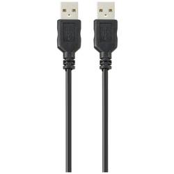 Renkforce USB kabel USB 2.0 USB-A zástrčka, USB-A zástrčka 1.00 m černá PVC plášť RF-5771508