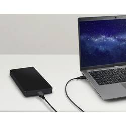 Renkforce USB kabel USB 2.0 USB-A zástrčka, USB-A zástrčka 1.00 m černá PVC plášť RF-5771508