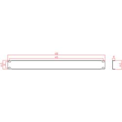 Renkforce RF-3429144 19 palec záslepka pro datové skříně 1 U tmavě šedá