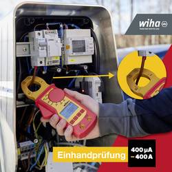 Wiha 45219 digitální proudové kleště, vč. testovacího kabelu, CAT IV 1000 V