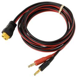 Banánková zástrčka 4 mm pro XT60 kabel, červená/černá, 2 m TC-13619304 černá, červená TRU COMPONENTS Množství: 1 ks