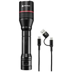 TOOLCRAFT ruční svítilna, nastavitelná, s USB rozhraním, s režimem stroboskopu, napájeno akumulátorem, 3500 lm, 7 h, 397 g