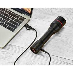 TOOLCRAFT ruční svítilna, nastavitelná, s USB rozhraním, s režimem stroboskopu, napájeno akumulátorem, 3500 lm, 7 h, 397 g