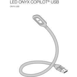 Osram Automotive lampa na čtení, Vnitřní LED osvětlení do auta ONYX-USB ONYX COPILOT® USB LED 5 V (d x š x v) 460 x 9 x 25 mm flexibilní krk, otáčitelné, lze