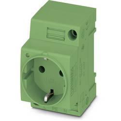 skříňový rozvaděč-zásuvka Phoenix Contact EO-CF/UT/LED/GN zelená (d x š) 60 mm x 45 mm