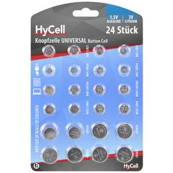 HyCell sada knoflíkových baterií Vždy 2 x AG 1, AG 3, AG 4, AG 5, AG 8, AG 10, AG 12, AG 13, a po 2x CR 1620, CR 2016, CR 2025, CR 2032