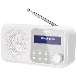 Sharp DR-P420 DR-P420WH stolní rádio, DAB+, DAB, FM, Bluetooth, USB, bílá