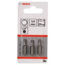 Bosch Accessories 2607001722 bit inbus 3 mm extra tvrdé C 6.3 3 ks