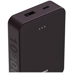 Hama Colour 10 powerbanka Li-Pol, 10000 mAh, Rychlé nabíjení, fialová, Indikátor stavu