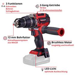 Einhell Professional Power X-Change TP-CD 18/70 Li-i BL - Solo aku příklepový šroubovák, 2cestný, bez nabíječky, bez akumulátoru, 4514315