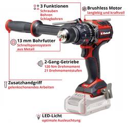 Einhell Professional Power X-Change TP-CD 18/120 Li-i BL - Solo aku příklepový šroubovák, 2cestný, bez nabíječky, bez akumulátoru, 4514310